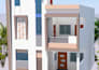 design modern 2d floor plan with dimensions in autocad